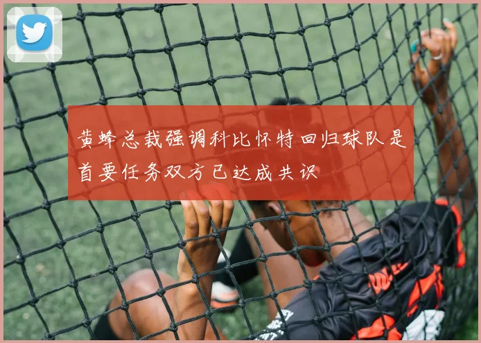 黄蜂总裁强调科比怀特回归球队是首要任务双方已达成共识